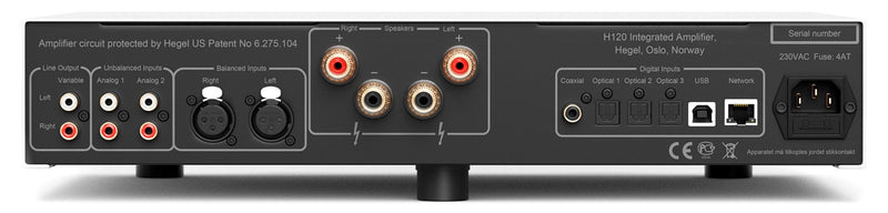 hegel, H120, amplifiers, dac, hegel amplifiers, digital to analog converter, integrated amplifier, auto play, sound stage hifi, apple airplay, ip control, spotify connect