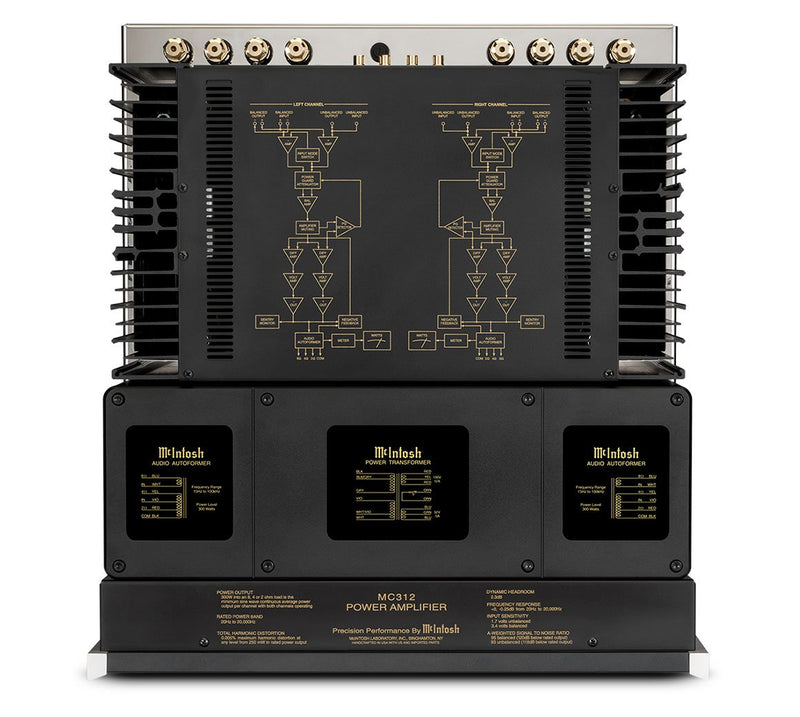 McIntosh - Amplificateur à semi-conducteurs 2 canaux MC312 
