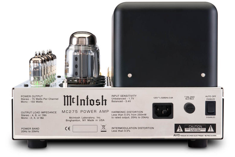 McIntosh - Amplificateur à tube sous vide 2 canaux MC275 