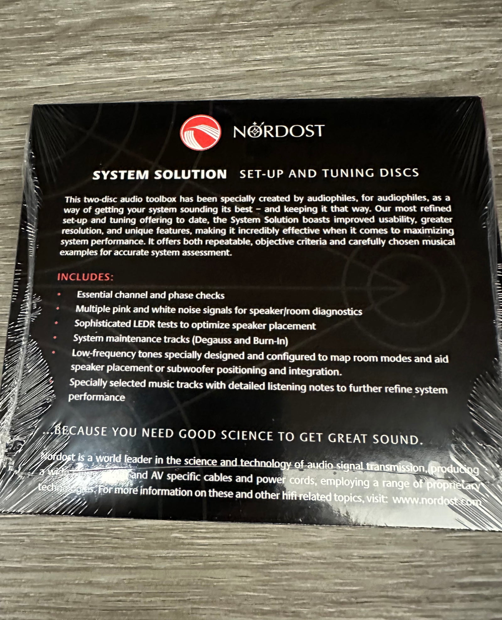 廃盤 NORDOST SYSTEM SET-UP & TUNING DISCS Nordost System Set-Up & Tuning Disc 2CD