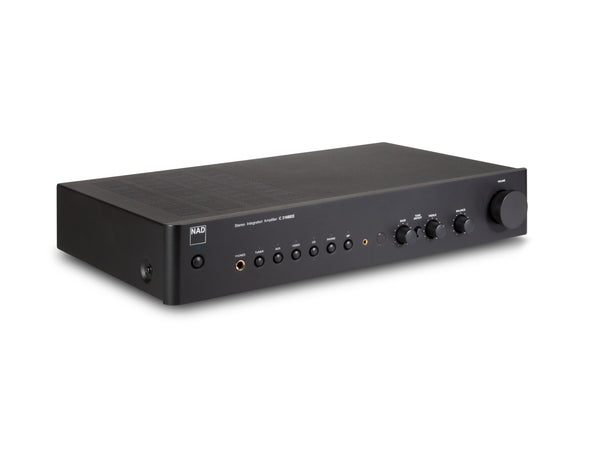 C316BEE V2 Stereo Integrated Amplifier, amplifier, black amplifiers, side view
