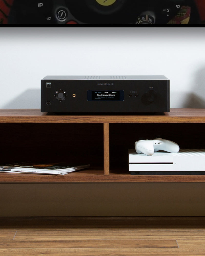 C399 Hybrid Digital DAC Amplifier, dac, amplifiers, nad brand, lifestyle frontview